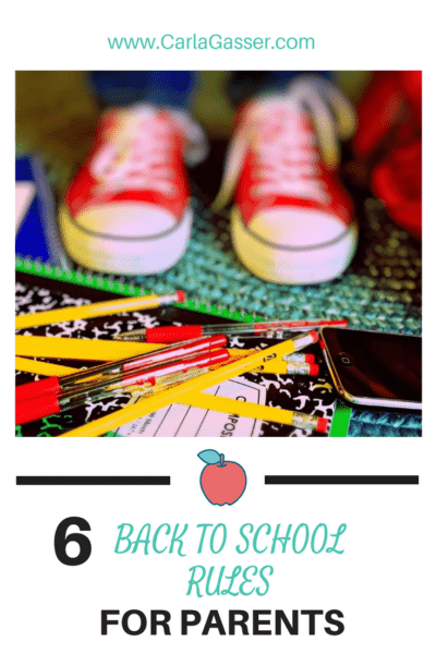 6 Back to school rules for parents