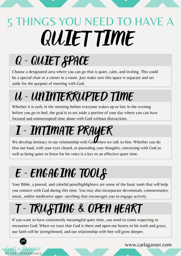 Quiet Time with God Printable