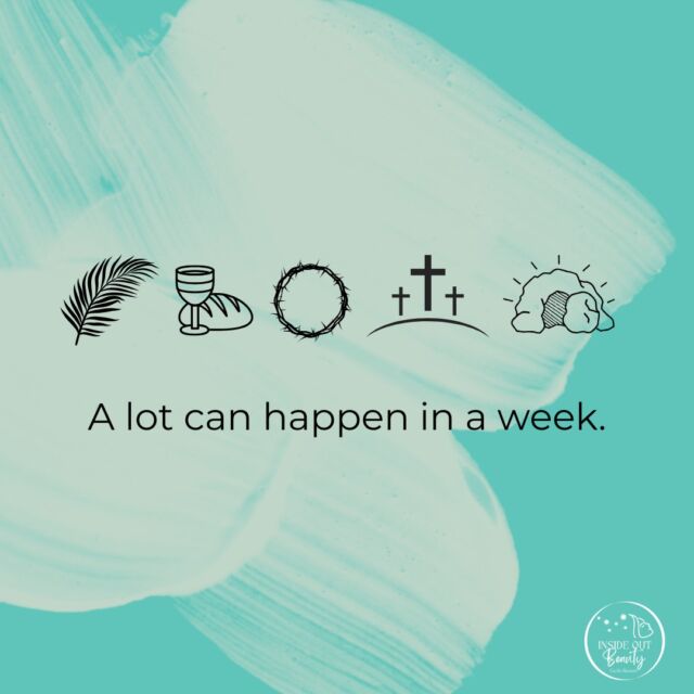A lot can happen in a week.

The final week of our Lenten journey is here—and it’s the most sacred and powerful week of all.

Palm branches.
A supper shared.
A crown of thorns.
A cross.
An empty tomb.

This week, we LEAN IN with eyes wide open, hearts fully expectant, and spirits ready to LOOK FOR JESUS—in every moment, every pause, every prayer.

No videos this week—just space to slow down and seek Him.

You’ll still find encouragement here as we walk toward Good Friday and Resurrection Sunday. Let’s be women who don’t rush past the weight of the cross or miss the wonder of the empty tomb.

Because a lot can happen in a week—especially when Jesus is in it.
