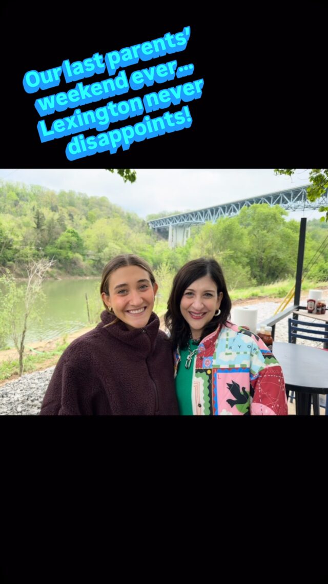 Bittersweet doesn’t even begin to cover it… our final Parents' Weekend as we get ready to watch our baby girl graduate from UK!

Four years of memories in Lexington we’ll treasure forever —

🐎 Days at Keeneland
🍽️ Incredible food adventures
🥃 Bourbon, music, and laughter
👼 Watching her thrive with Pi Phi
😺💙 Cheering on the Wildcats
👩🏻‍🤝‍👩🏼 And friendships that will last a lifetime

Proud doesn’t even begin to describe it!

#lexington 
#keeneland
#ukpiphi
#kentuckywildcats 
#distillerydistrict